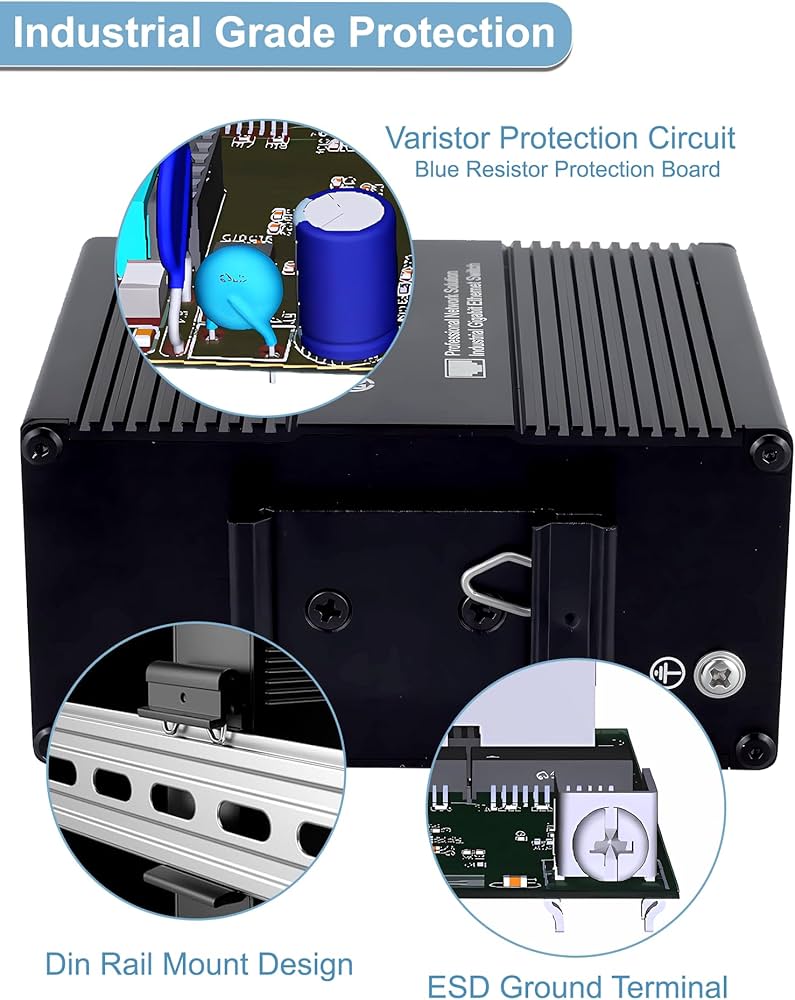 Atroodac 12 Ports Gigabit Mini Ethernet Switch Unmanaged Energy
